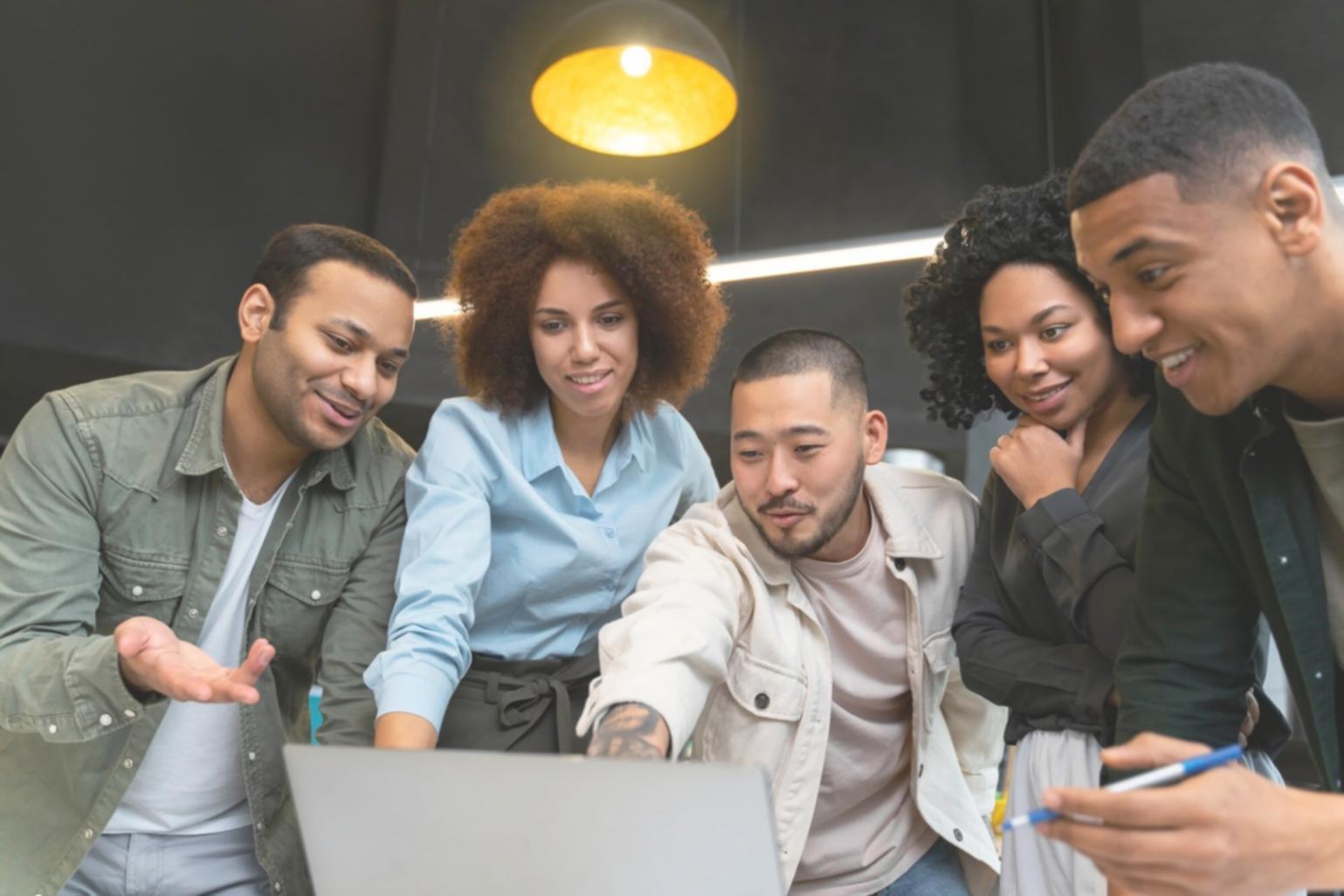 Student working with desktop productivity software and editing tools